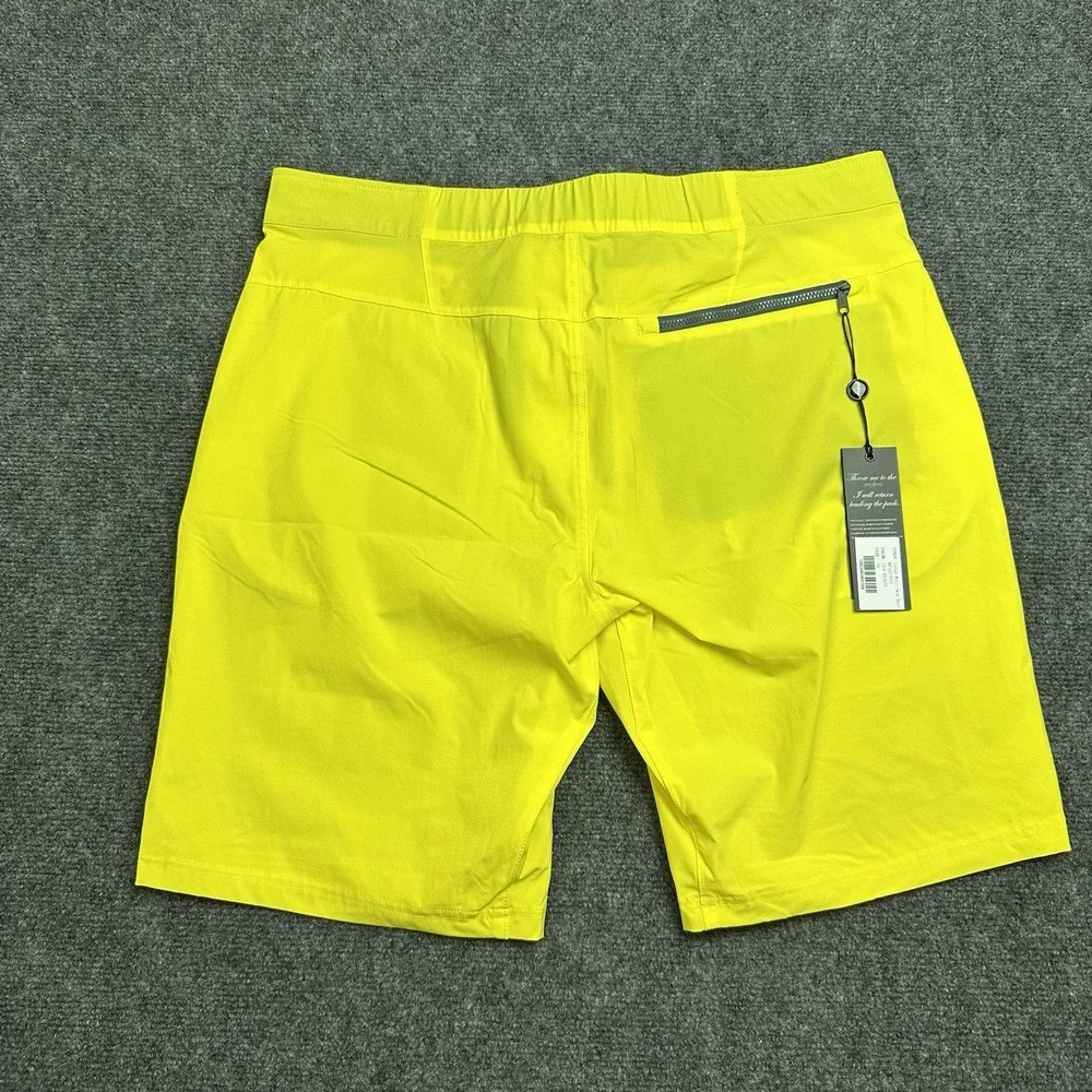 GREYSON Men Blaze Indian Wells Swim Shorts Trunks 36 Yellow MFA23T01 NWT
